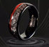 Men's Women's 8mm Tungsten Guitar String Spiral Pattern Comfort-Fit Wedding Band